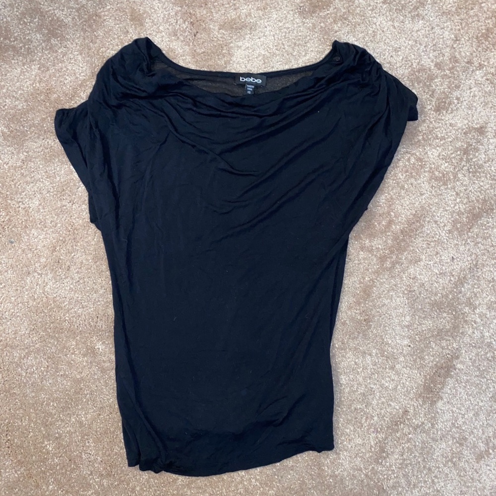 Bebe black blouse size small
